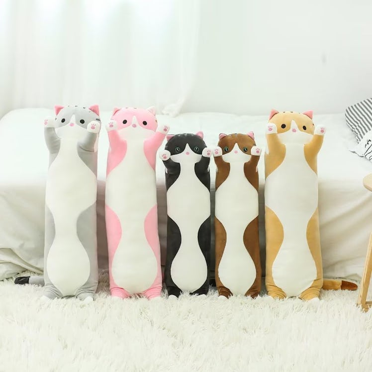 SHINUOER Long Cat Plush Pillow