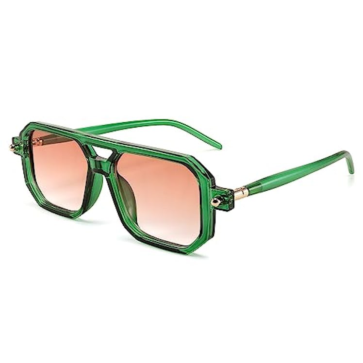 FEISEDY Flat Aviator Sunglasses
