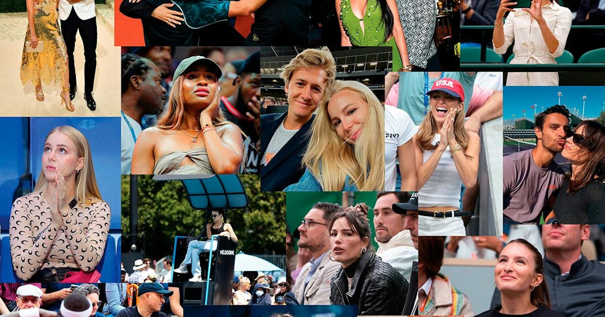 Paige Lorenze, Ayan Broomfield, & the WAGS Holding Court in Men's Tennis