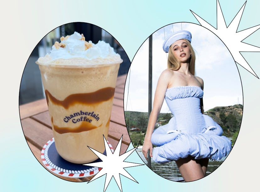 I tried Emma Chamberlain's Sea Salt Toffee latte inspired by Pinterest's fisherman aesthetic.