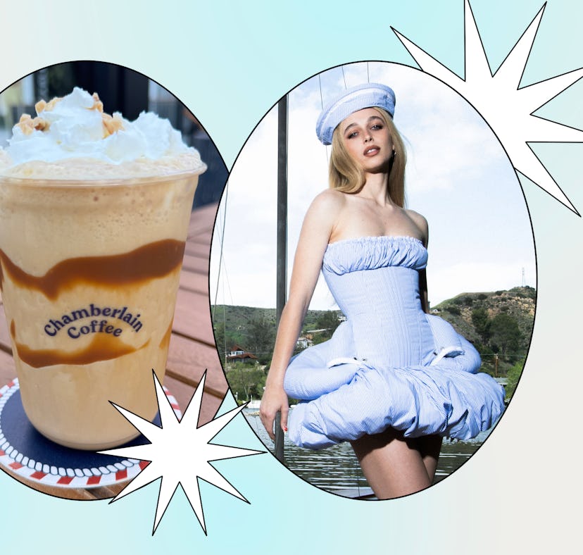 I tried Emma Chamberlain's Sea Salt Toffee latte inspired by Pinterest's fisherman aesthetic.