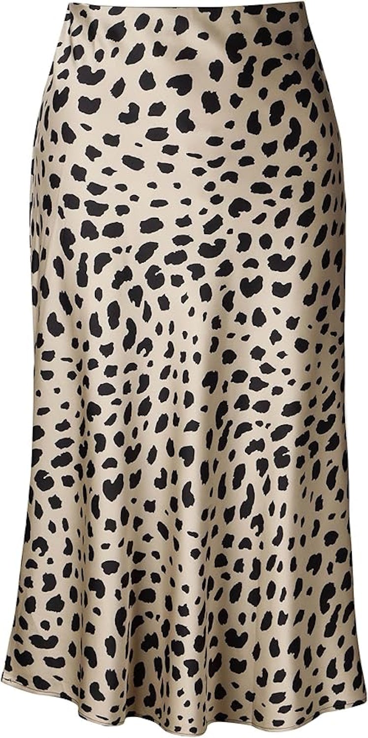 Soowalaoo Midi Satin Skirt