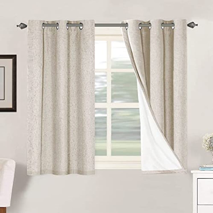H.VERSAILTEX Primitive Faux Linen Curtains