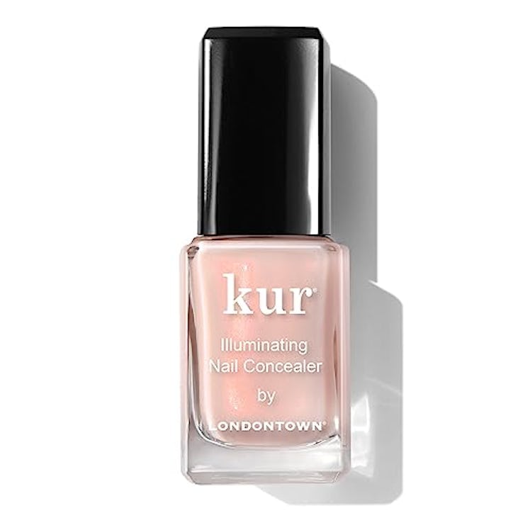 LONDONTOWN Illuminating Nail Concealer, Milky Sheer Bubblegum Pink Polish - Long Lasting Brightening...