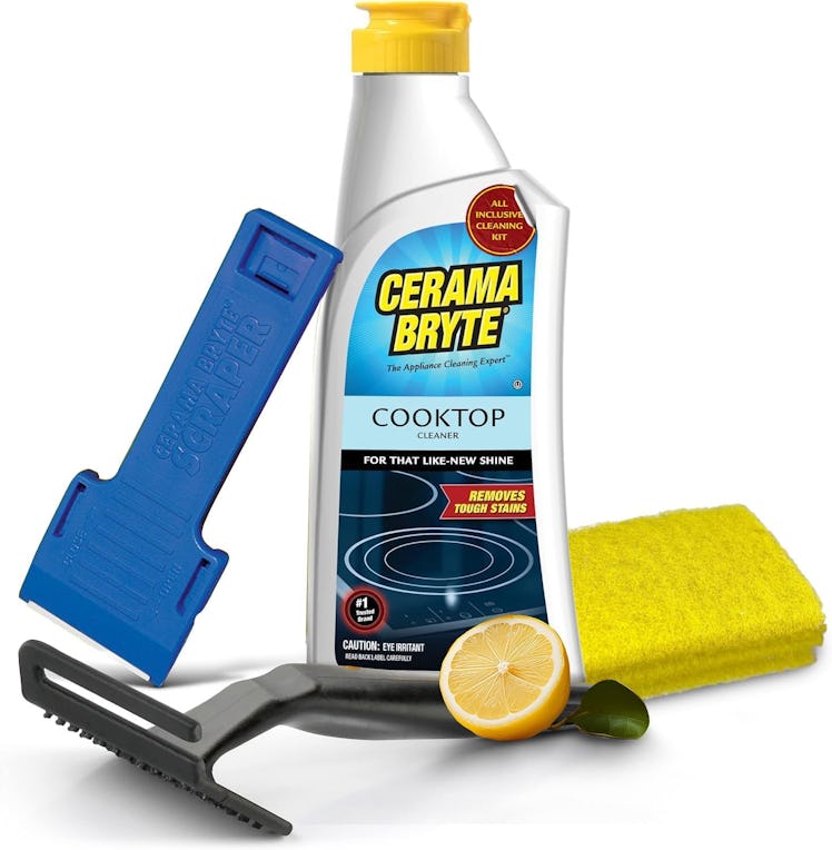Cerama Bryte Glass Cooktop and Stovetop Cleaner Combo Kit