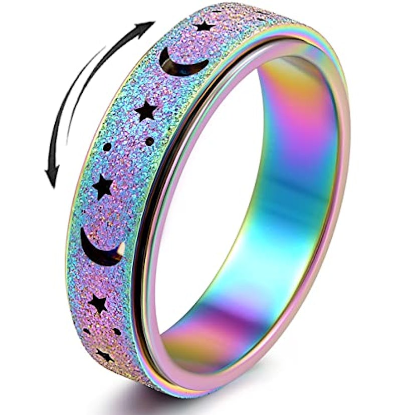 OreilleStar Spinner Anxiety Ring