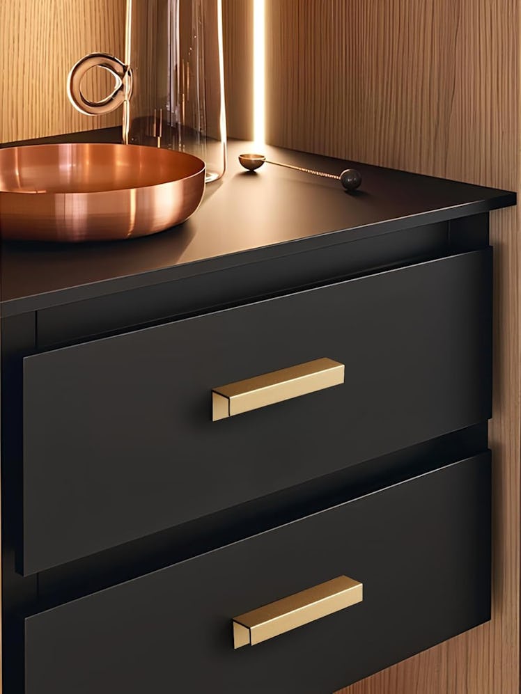 JIASENBAO Gold Cabinet Handles (10-Pack)