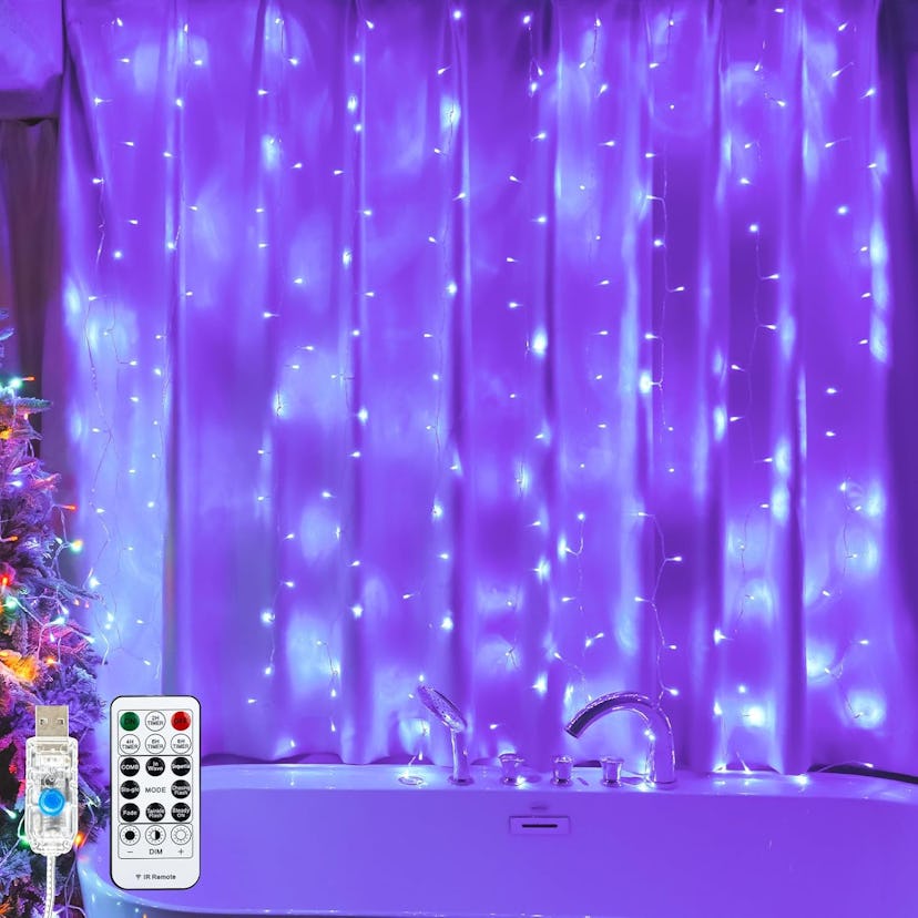 Sinamer Fairy Light Shower Curtain
