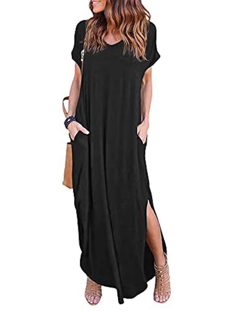 Arolina Short-Sleeve Maxi Dress