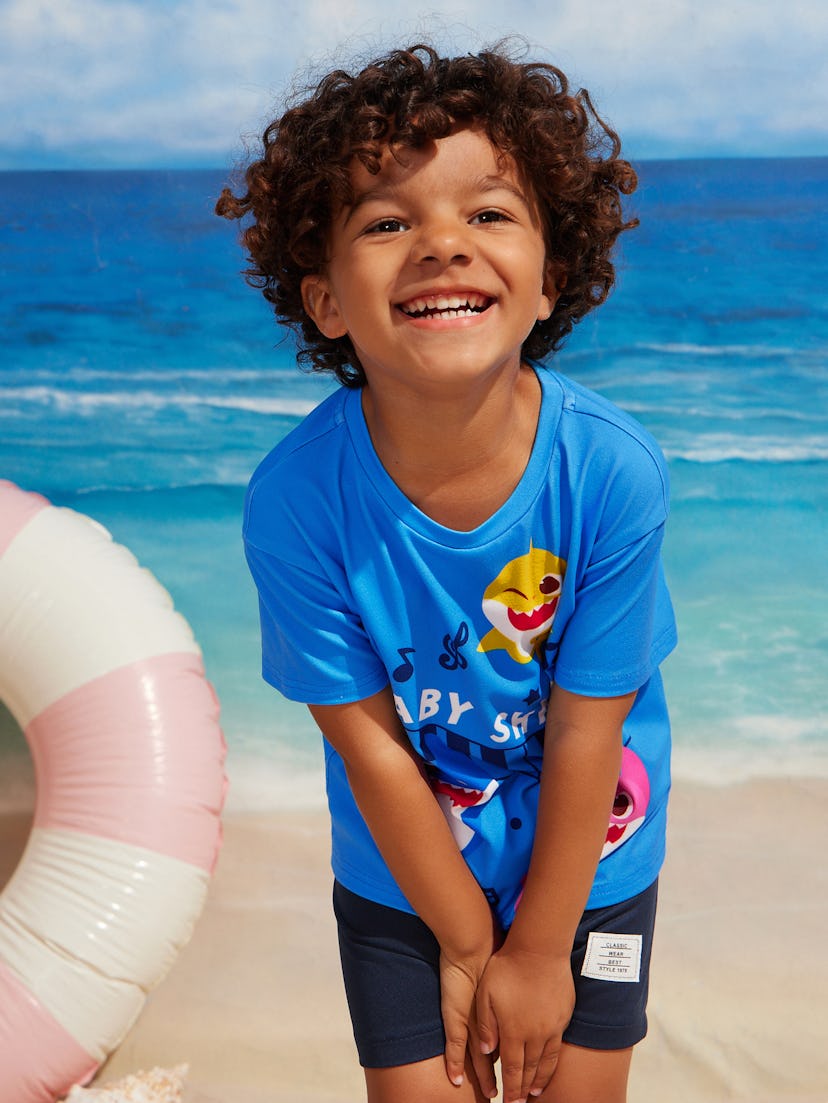 Colorful Baby Shark Short Sleeve T-Shirt