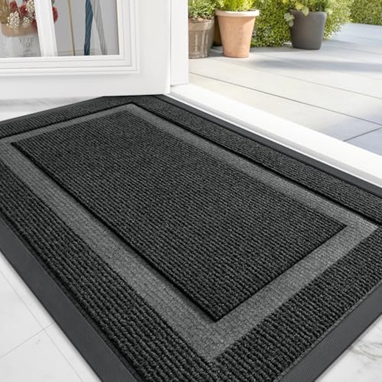OLANLY Front Door Mat Indoor Outdoor Entrance, Waterproof All-Season, All-Weather Doormat, Sturdy Na...