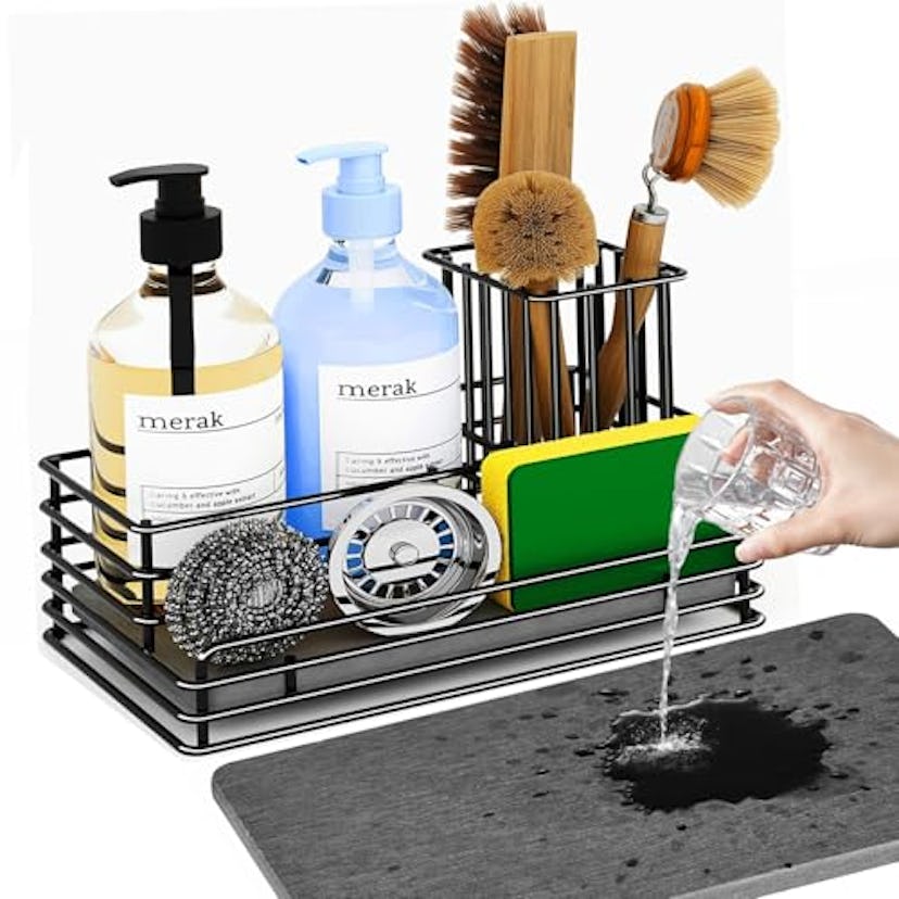 Yofidra Kitchen Sink Caddy With Drying Stone