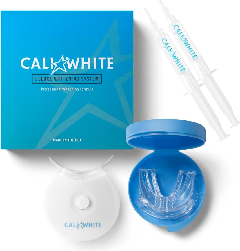 Cali White Teeth Whitening Strip Kit With LED Light