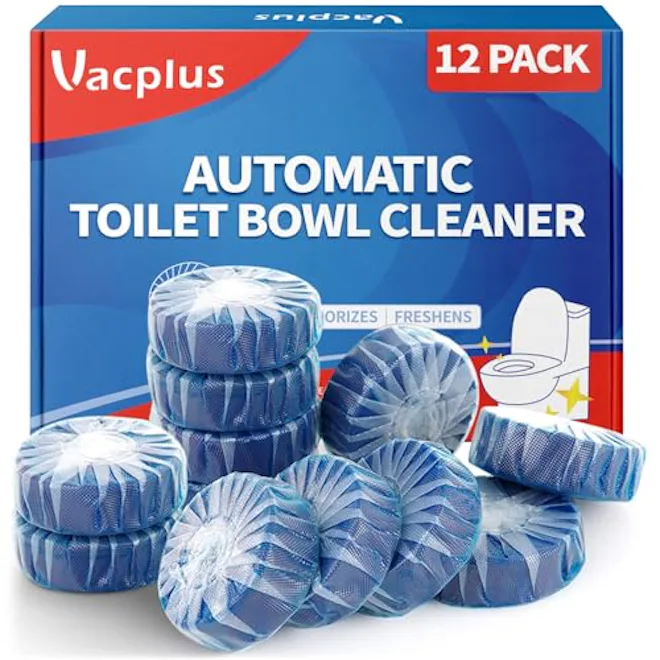Vacplus Automatic Toilet Bowl Cleaner Tablets (12-Pack)