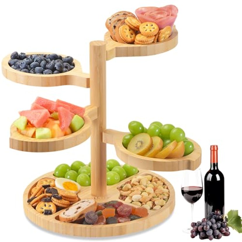 UTCG Rotating Bamboo Charcuterie Board