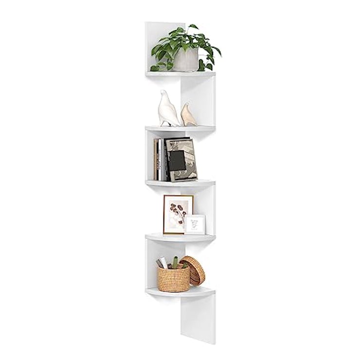 VASAGLE Wall-Mounted Corner Shelf 