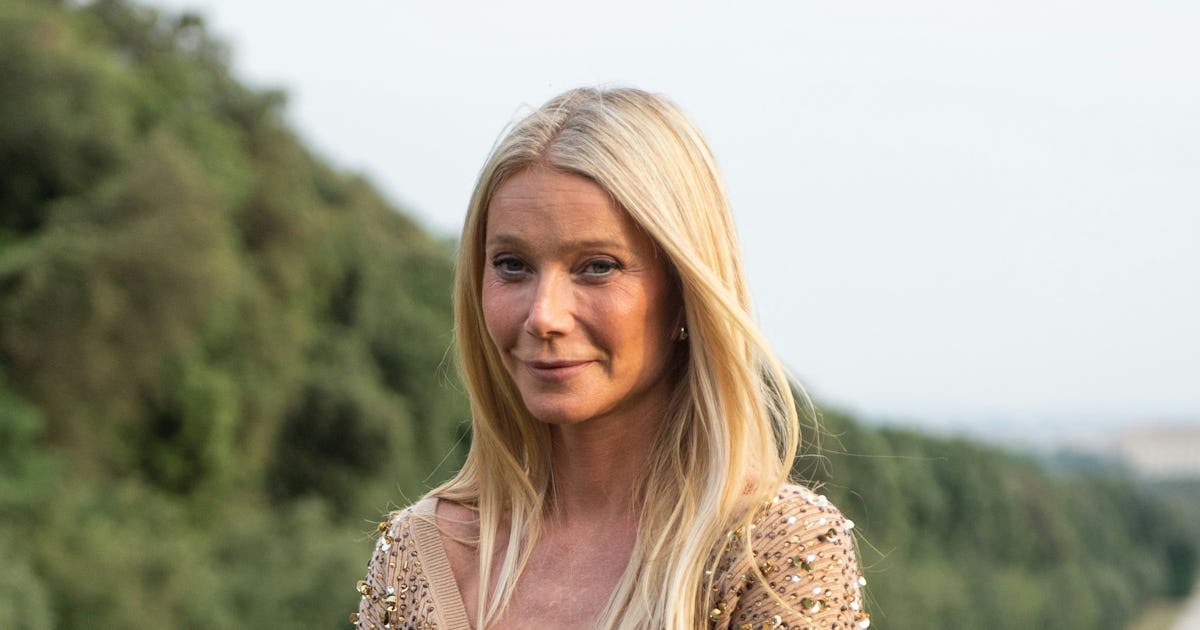 Gwyneth Paltrow Does Modern Quiet Luxury in Sequined Knitwear & Quirky Heels