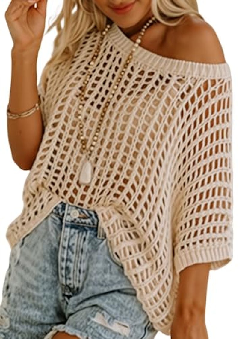 Dokotoo Crochet Hollow Out Sweater