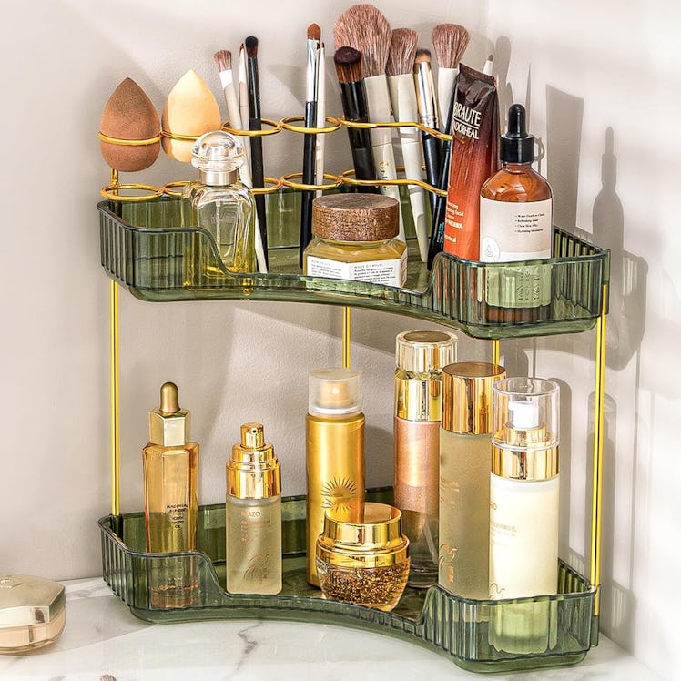 NATURE'S SOURCE 2-Tier Makeup Organizer
