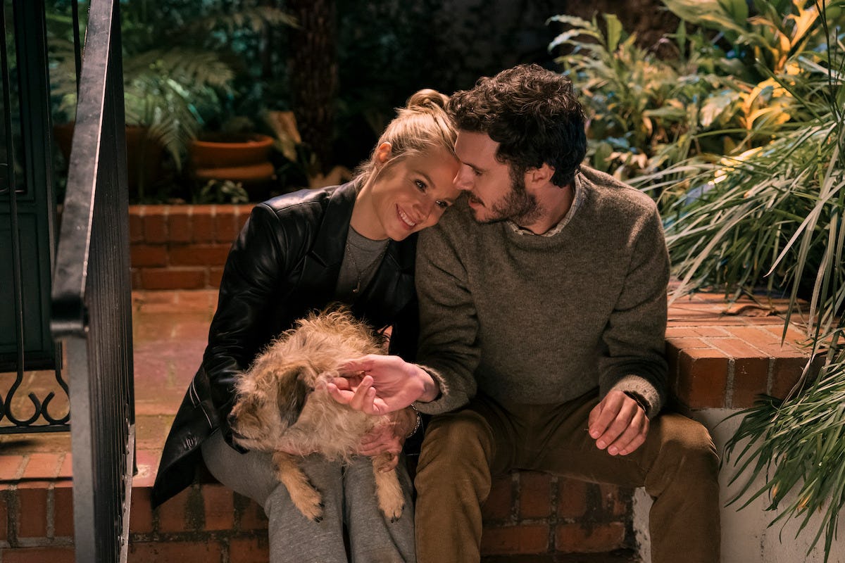 Kristen Bell and Adam Brody in Nobody Wants This. Photo via Netflix