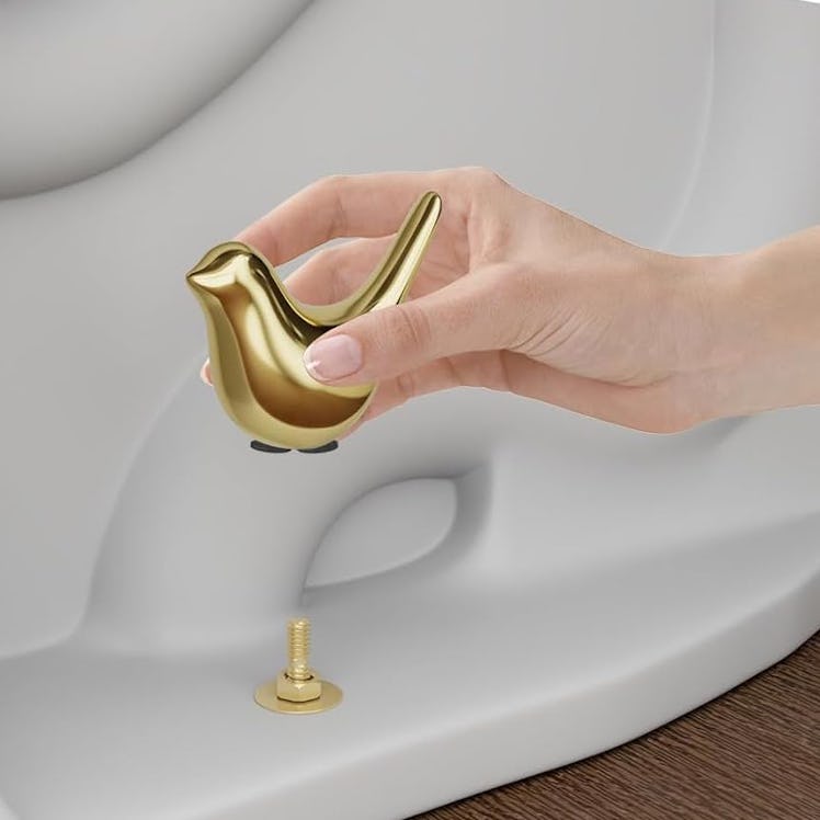 MENNTY Ceramic Bird Toilet Bolt Caps (6 Pieces)
