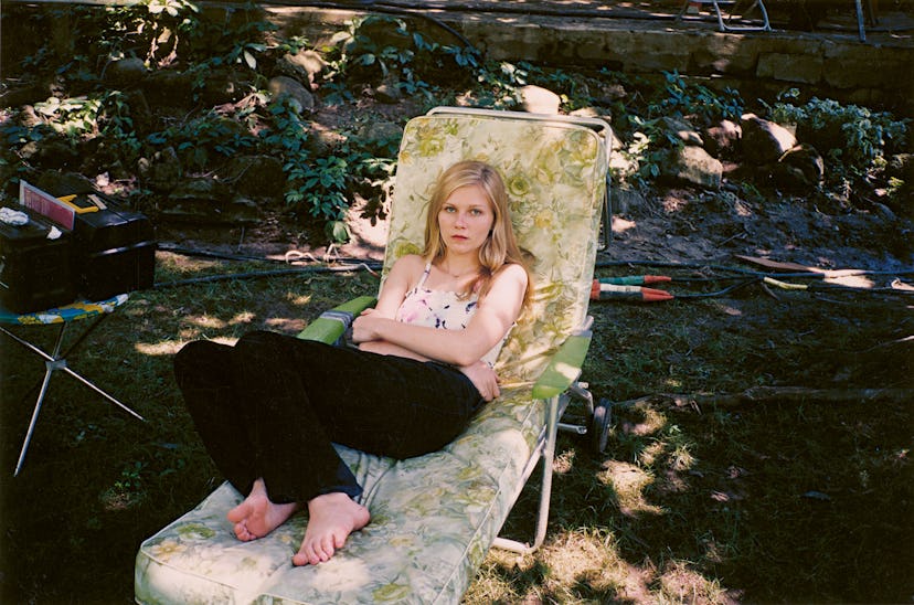 Kirsten Dunst photographed on set by Corinne Day