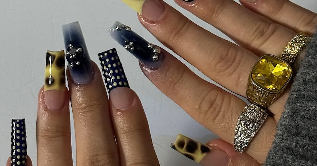 Retro Polka Dots, Colorful Stripes, & More Of Summer's Biggest Nail Art Trends