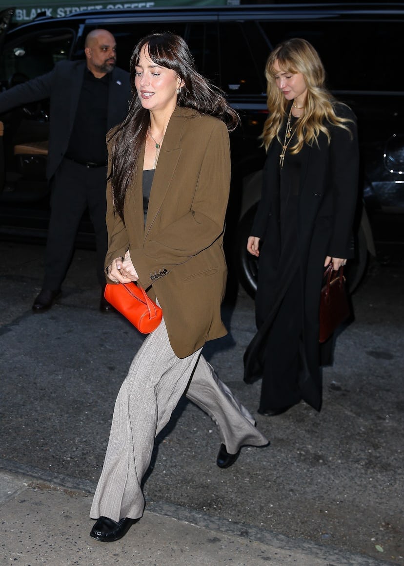 Dakota Johnson and Jennifer Lawrence in New York, June 1, 2025.