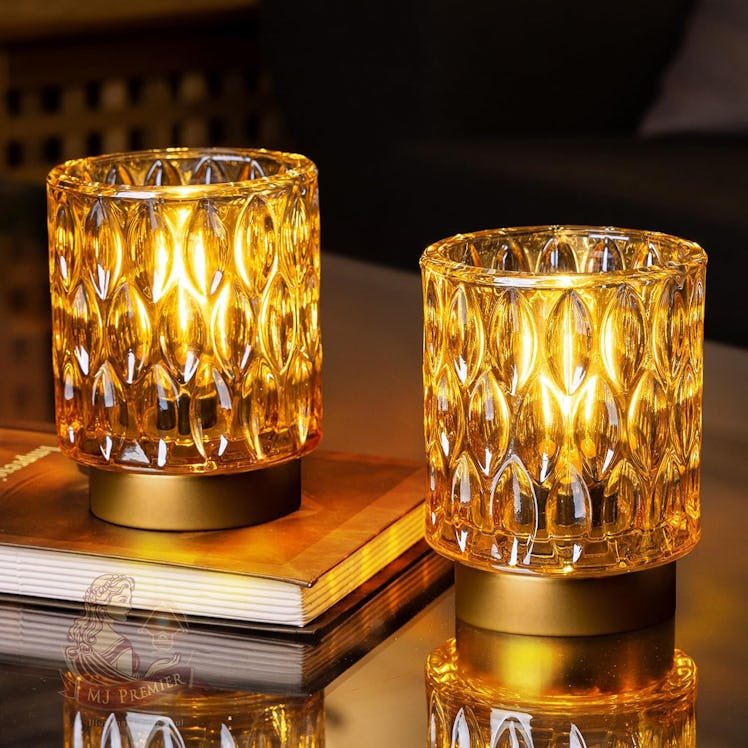 MJ PREMIER Battery-Operated Table Lamps (Set of 2) 