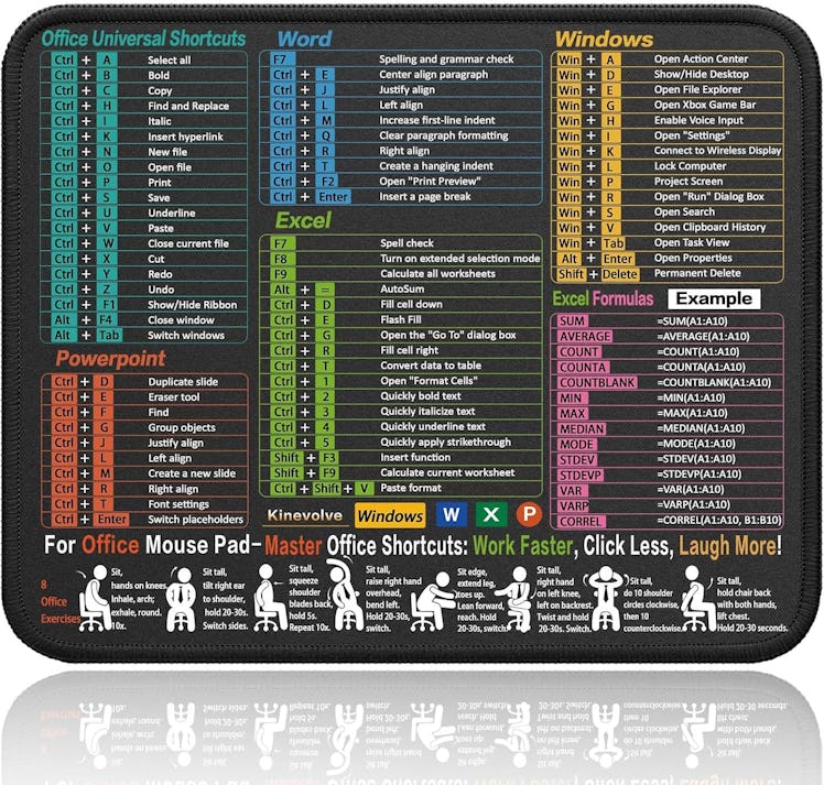 Kinevolve Mouse Pad With Shortcuts