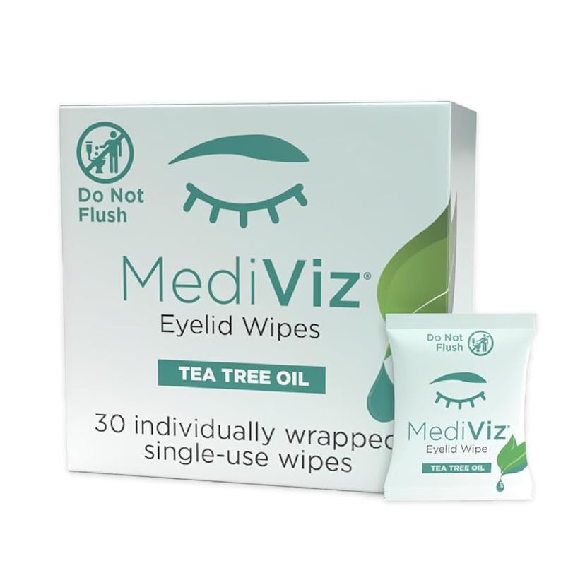 Mediviz Tea Tree Oil Eyelid Wipes (30-Pack)