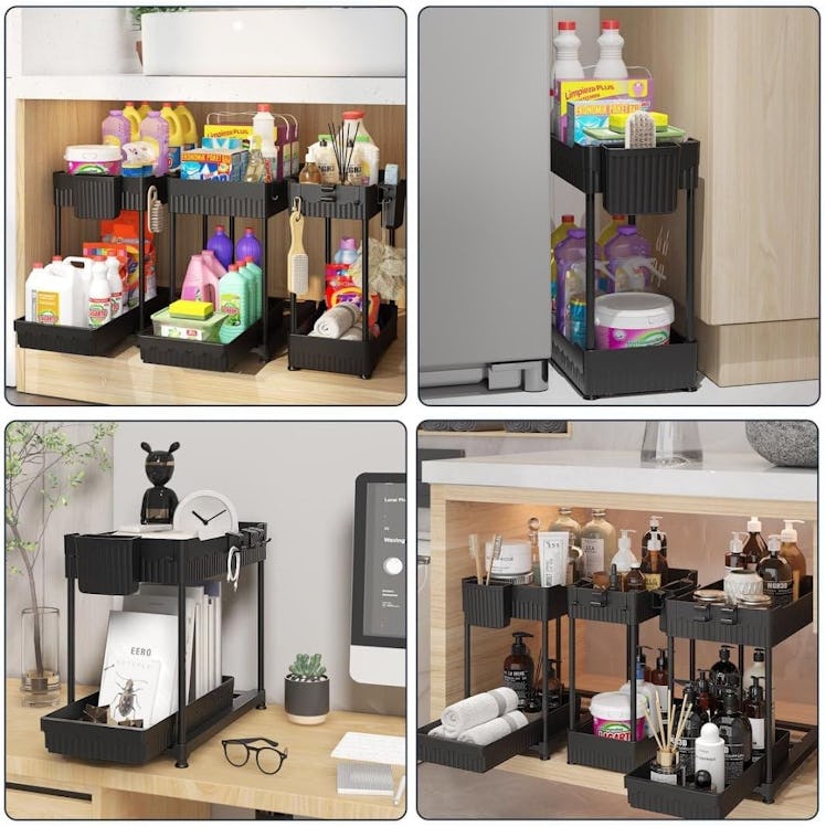 Sevenblue 2-Tier Under-Sink Organizers (3-Pack)