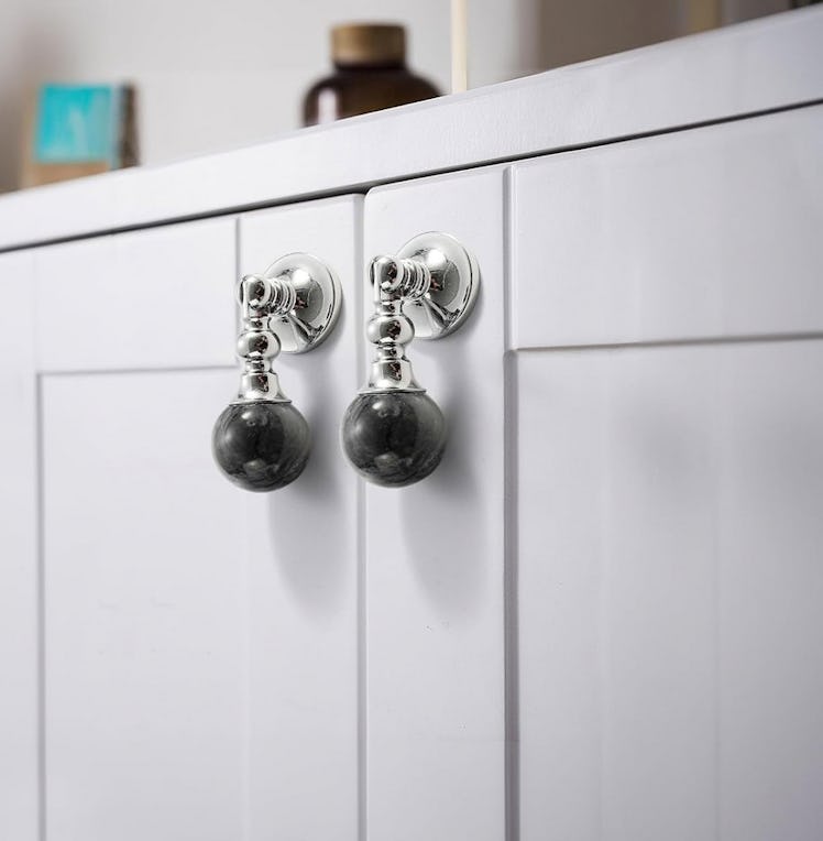 FLIRABBIT Gray Marble Cabinet Handle