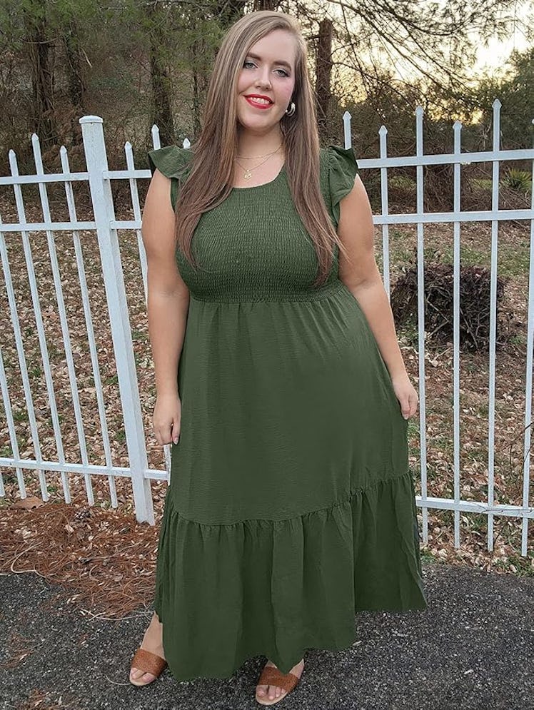OFEEFAN Casual Maxi Dress