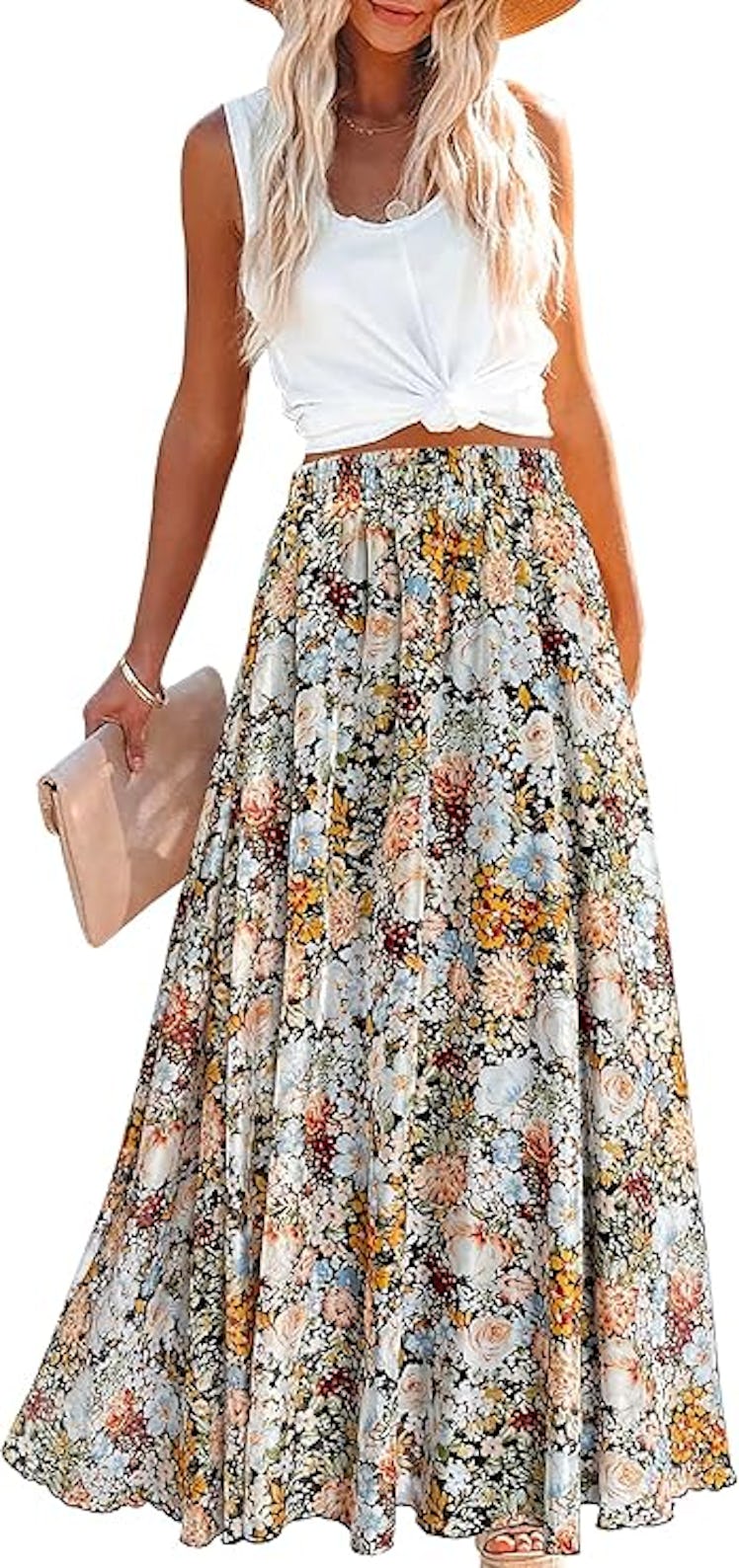 Afibi Maxi Chiffon Skirt