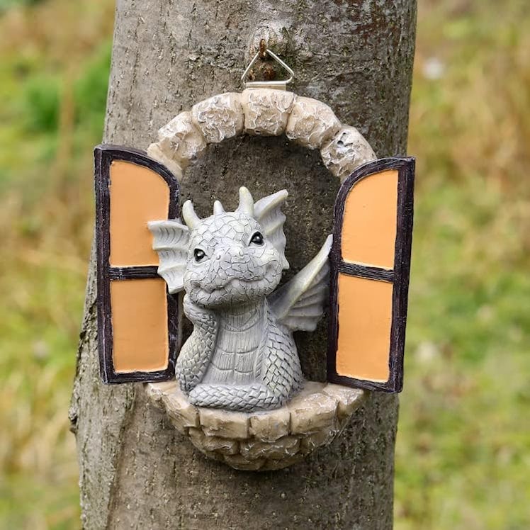 SHOWFEICAT Resin Dragon Statue