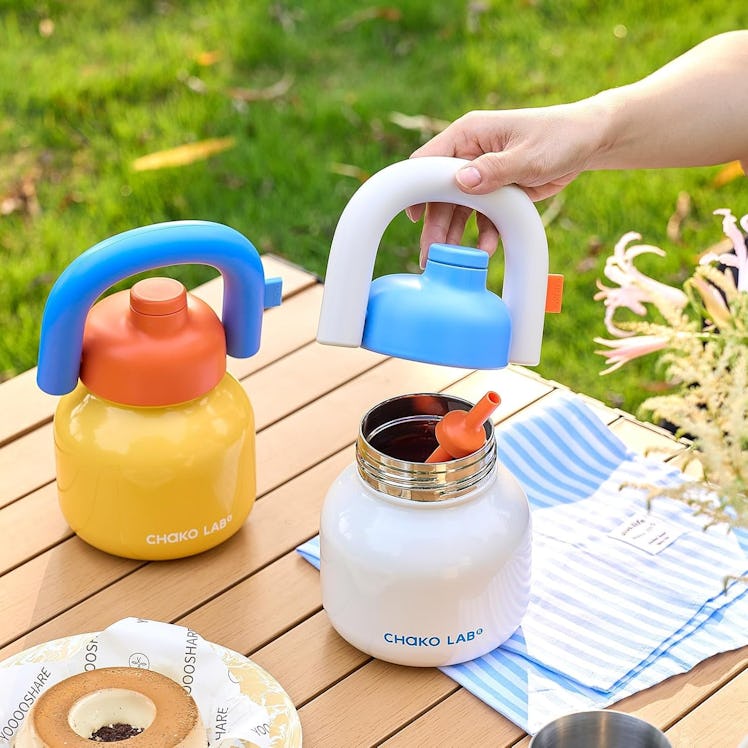 CHAKO LAB Water Bottle with Straw and Carry Handle