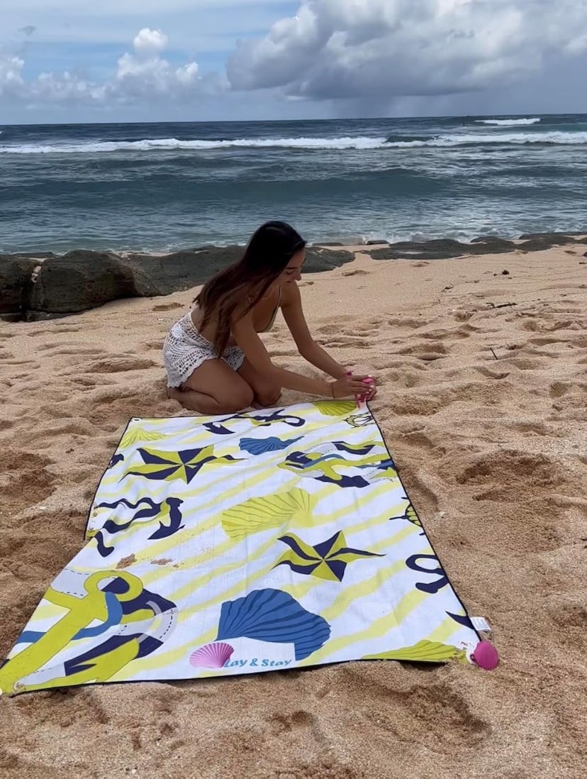 Lay N Stay Beach Blanket Towel