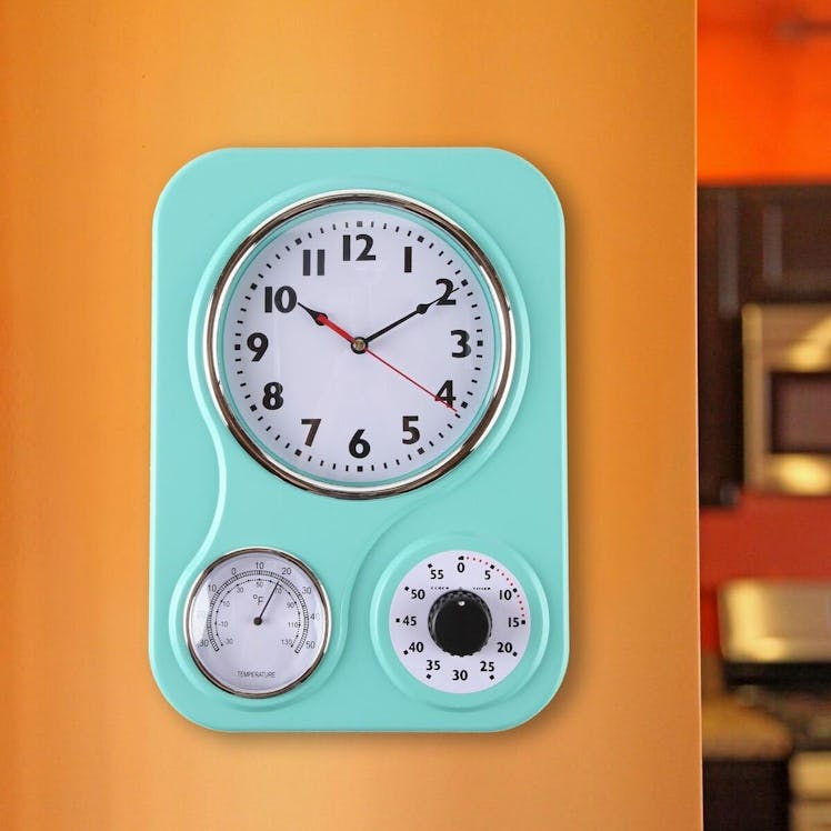 Lily's Home Retro Kitchen Wall Clock