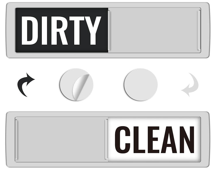 KitchenTour Dishwasher Magnet Clean Dirty Sign