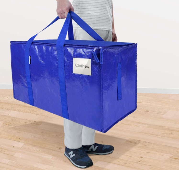 TICONN Extra Large Moving Bags with Zippers & Carrying Handles (6-Pack)