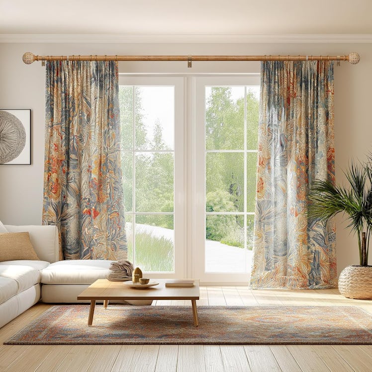 QDWIS Wood Curtain Rod
