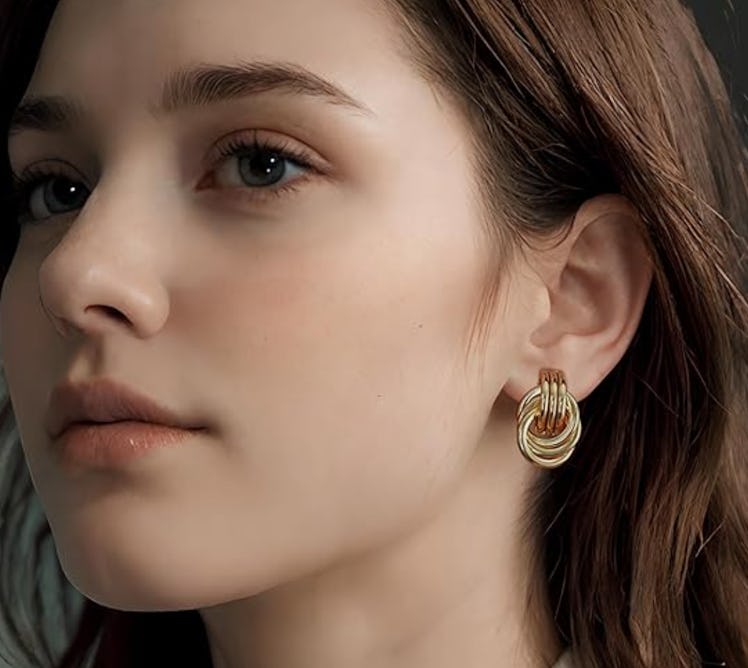 shinelab Knot Link Earrings