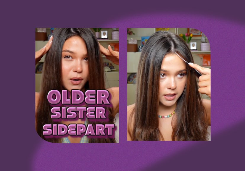 What to know about the "older sister side part," aka summer's most nostalgic hairstyle.