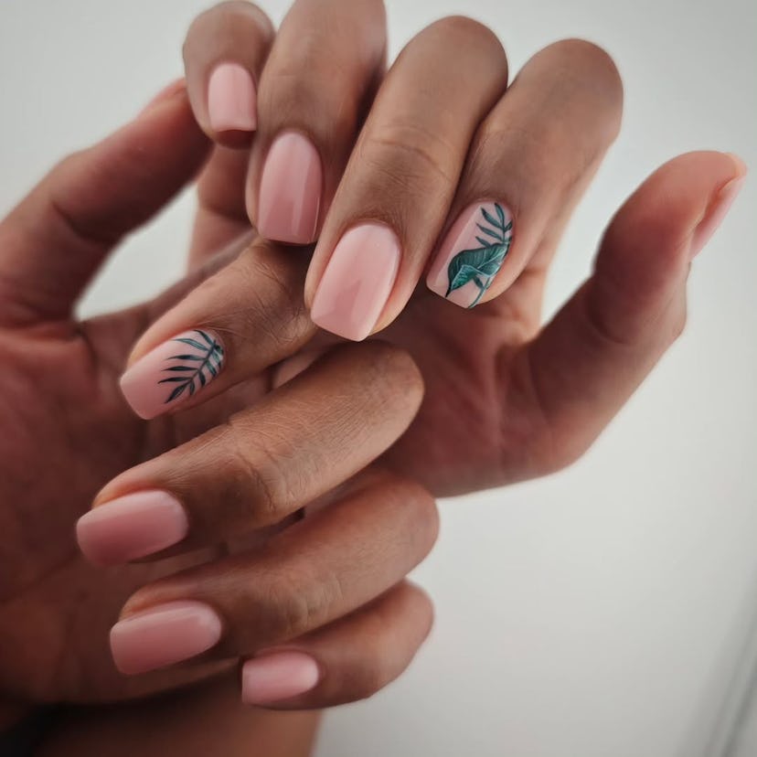 russian manicure nail art