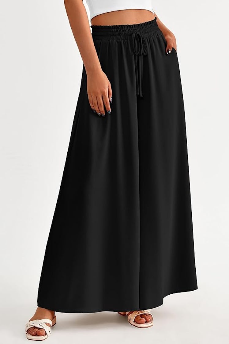 PRETTYGARDEN Wide-Leg Palazzo Pants