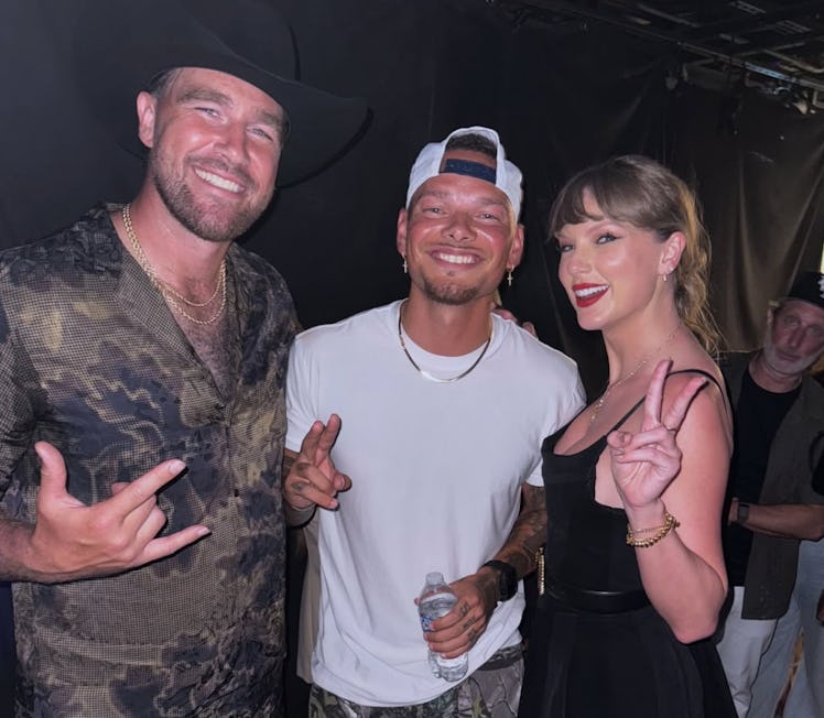 Taylor Swift gave a surprise performance at Travis Kelce's Tight Ends & Friends concert.