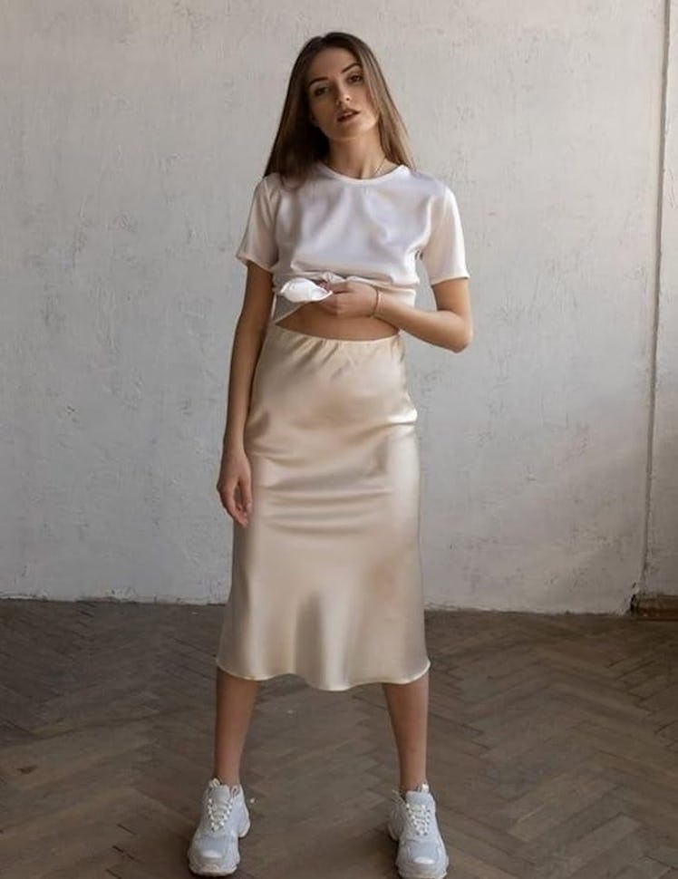 Zeagoo Satin Skirt