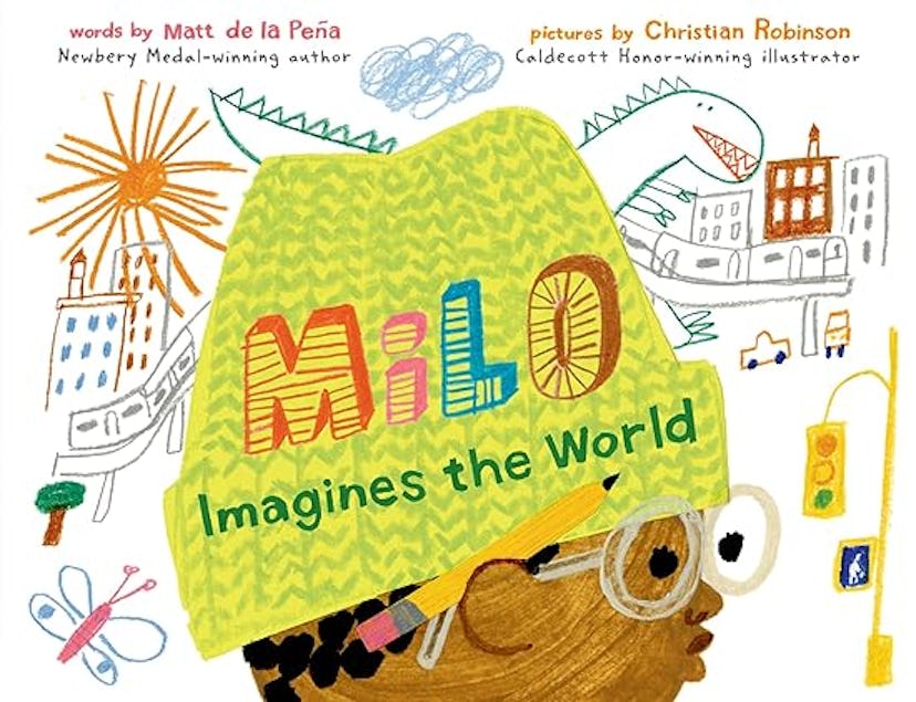 'Milo Imagines the World' written by Matt de la Peña, illustrated by Christian Robinson