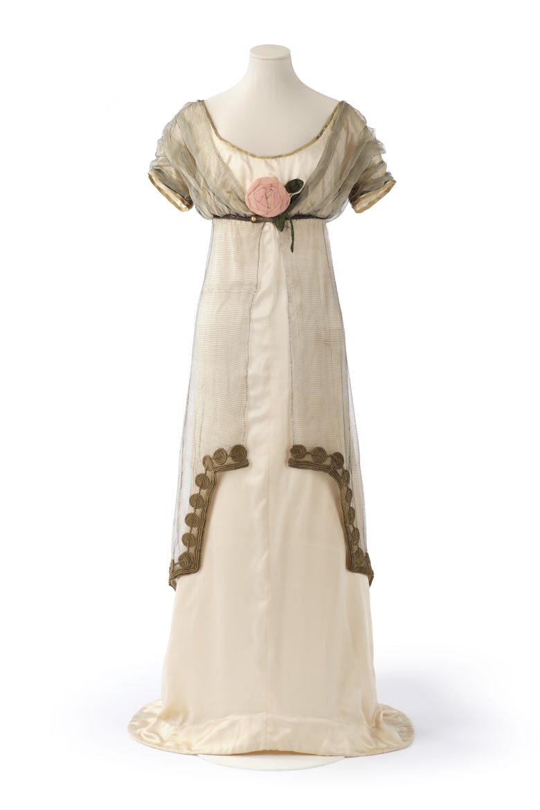 A dress in the exhibition of Paul Poiret, la mode est une fête at the Musée des Arts décoratifs